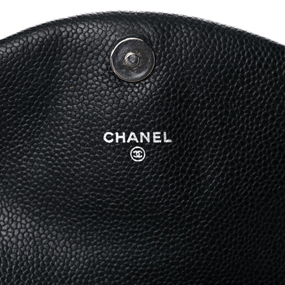 Chanel Caviar Half Moon Wallet On Chain WOC Black 6 of 16