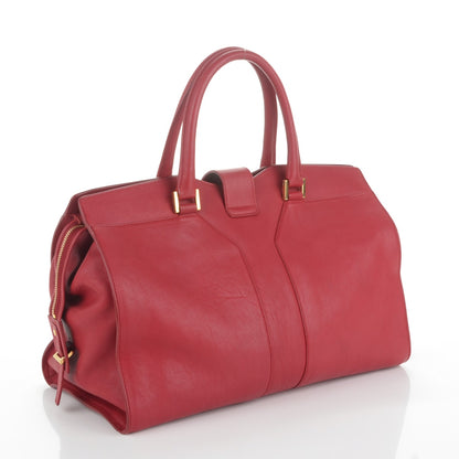 Saint Laurent Sheepskin Medium Cabas ChYc Red 3 of 7