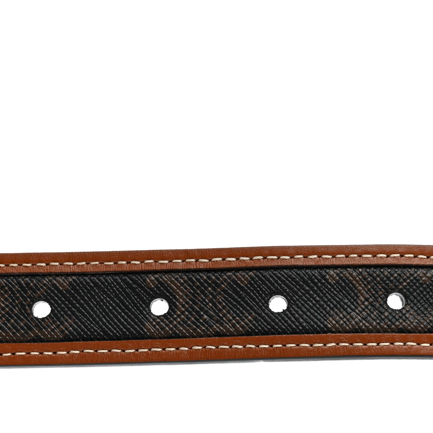 Canvas Calfskin Medium 25mm Triomphe Belt 80 32 Tan
