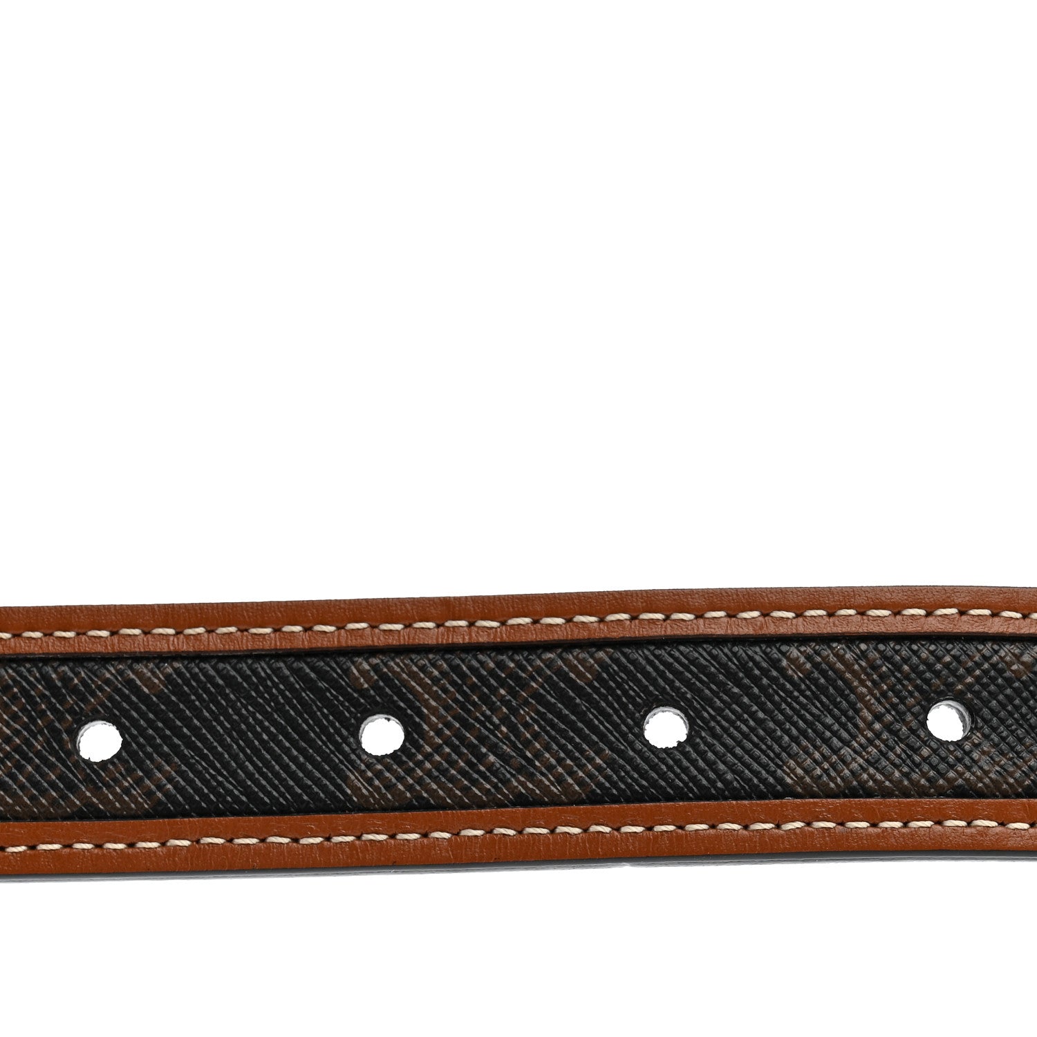 Celine Canvas Calfskin Medium 25mm Triomphe Belt 80 32 Tan 5 of 6