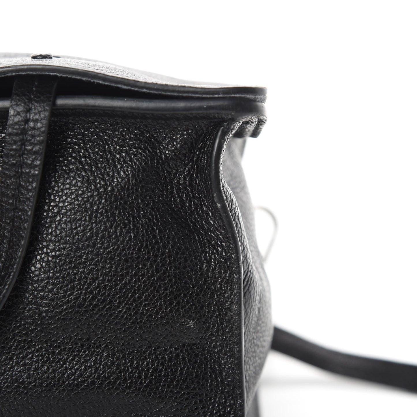 Glace Calf Etiquette Flap Black Astrale