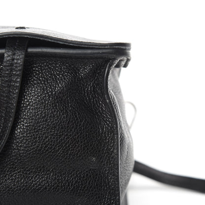 Prada Glace Calf Etiquette Flap Black Astrale 12 of 14