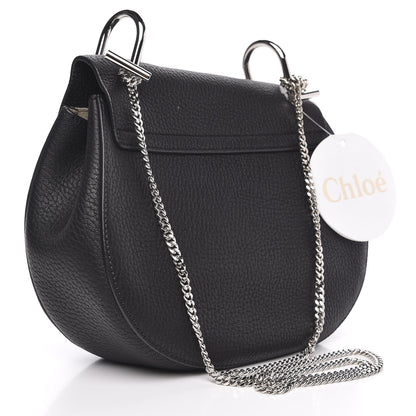 Chloe Grained Lambskin Drew Shoulder Bag Black 3 of 10