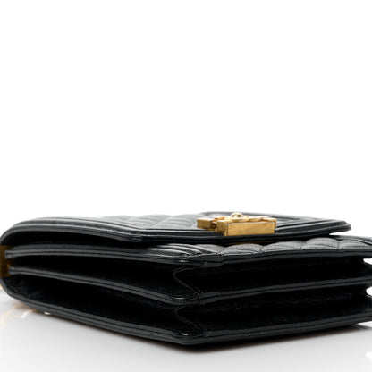 Chanel Caviar Quilted North South Boy Flap Black 9 of 12