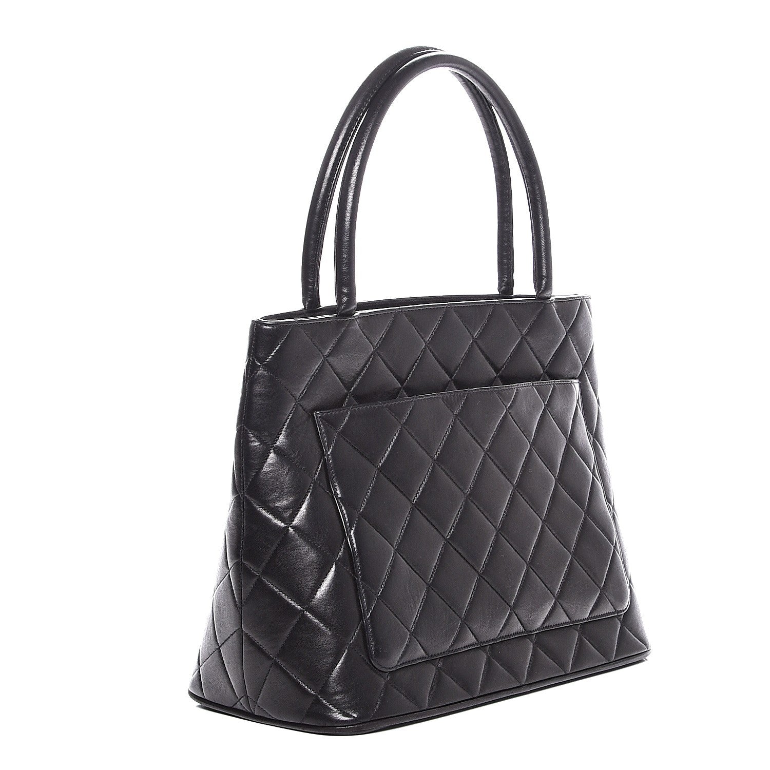 Chanel Lambskin Quilted Medallion Tote Black 3 of 11