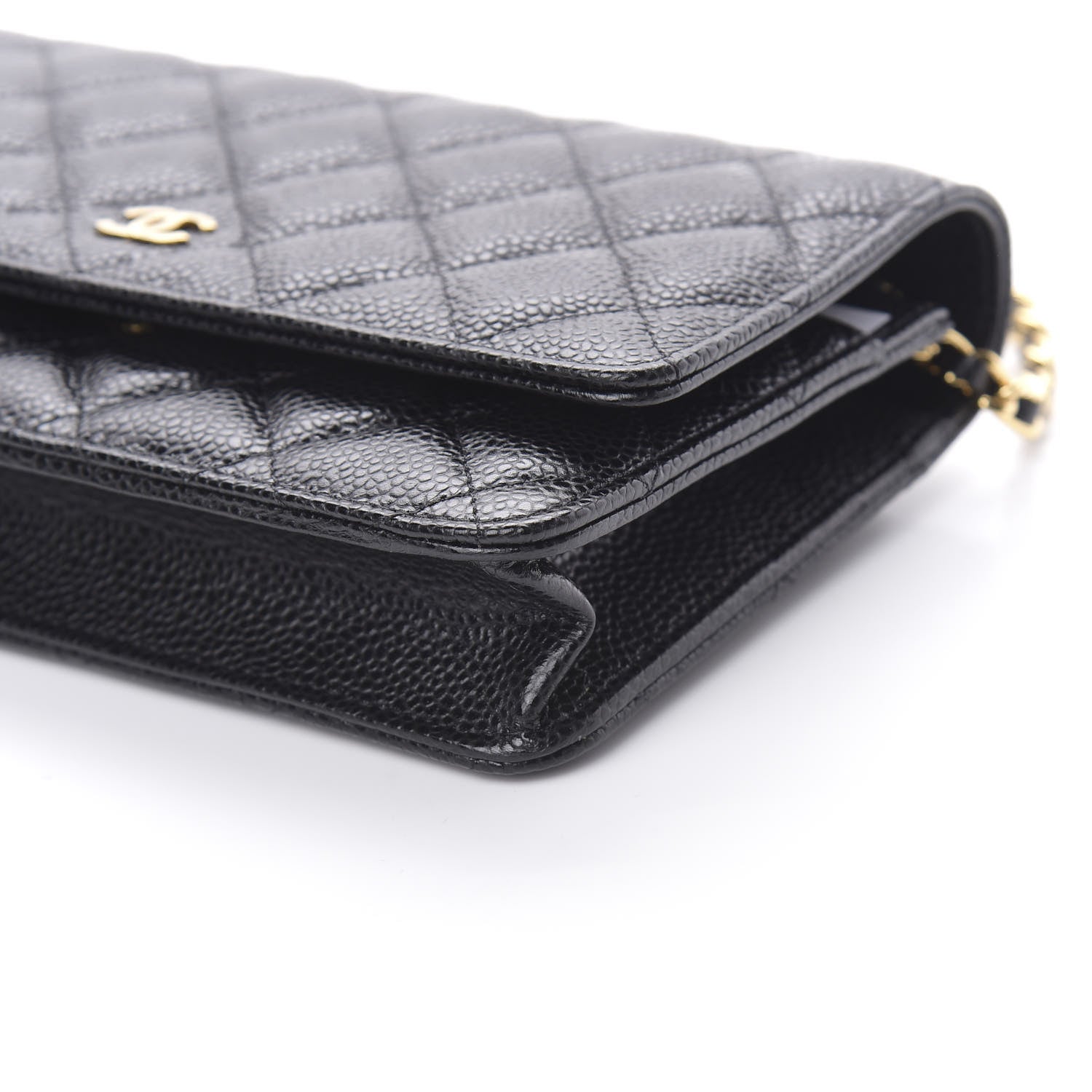 Chanel Caviar Quilted Wallet On Chain WOC Black 10 of 12