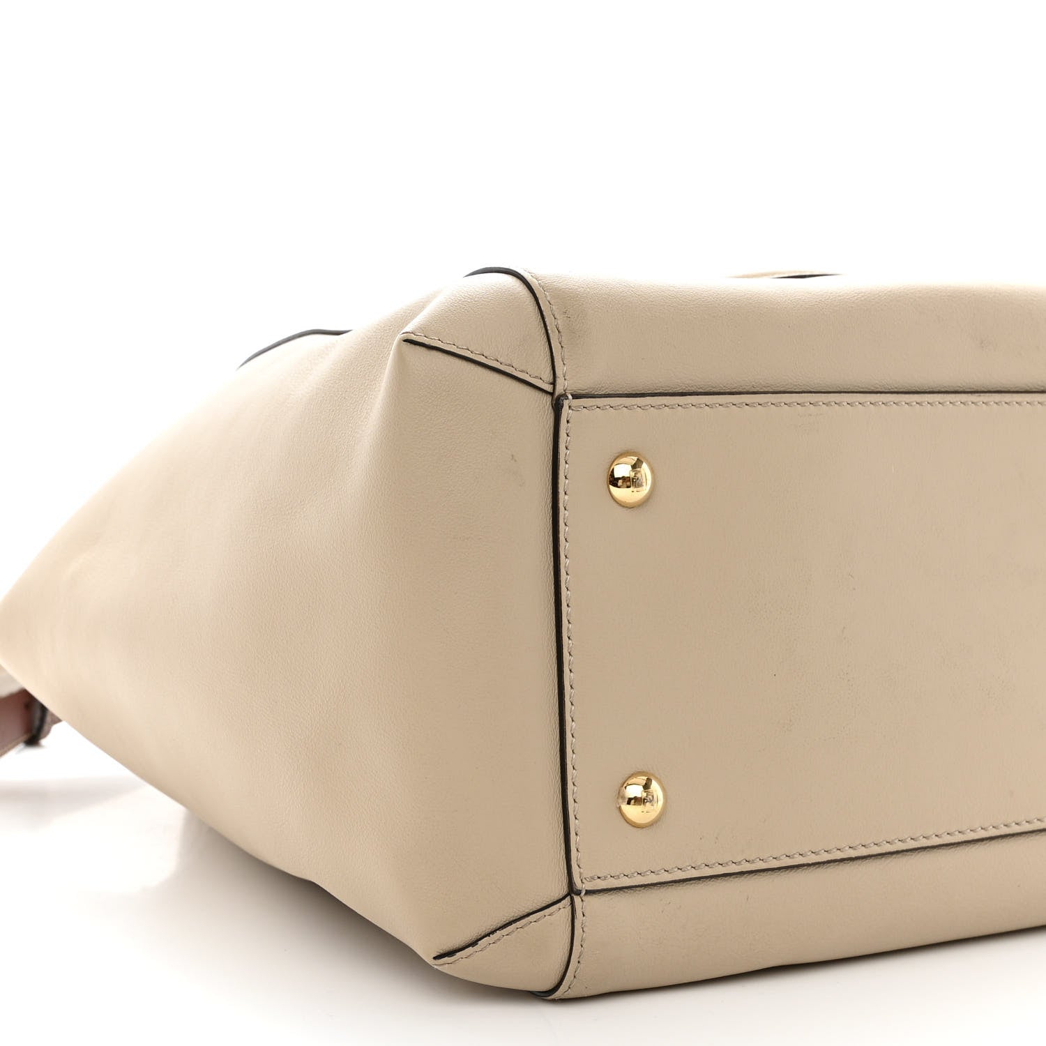 Fendi Vitello Grace King Karligraphy Chain Bucket Bag Nuvola Praline 10 of 11