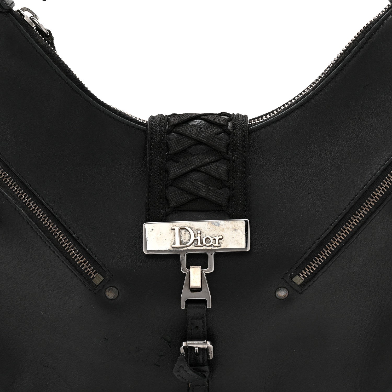 Christian Dior Calfskin Admit It Hobo Black 8 of 12