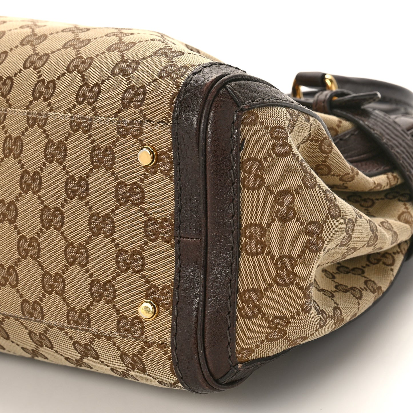 Monogram Medium GG Running Tote Dark Brown