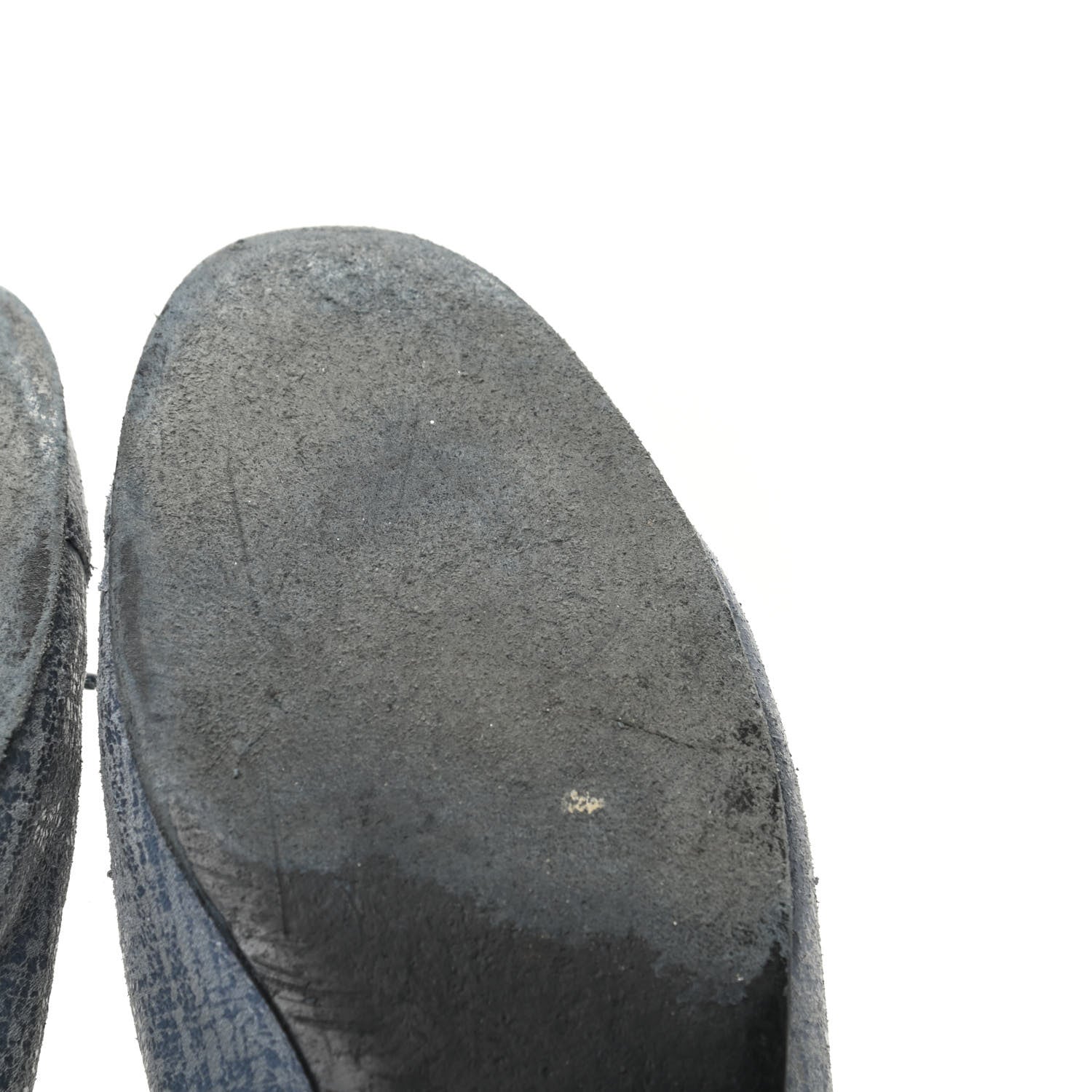 Chanel Iridescent Calfskin Cap Toe CC Ballerina Flats 39.5 Blue 11 of 12