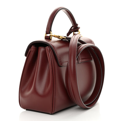Celine Satinated Calfskin Mini 16 Top Handle Bag Light Burgundy 3 of 11