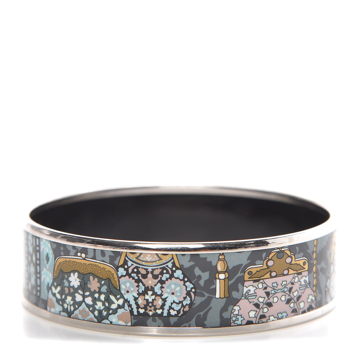Enamel Printed Cachemire de Tamara Wide Bracelet 65