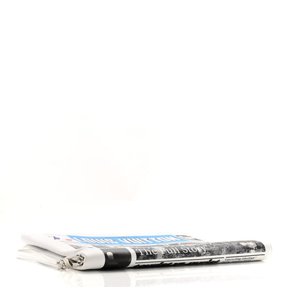 Louis Vuitton Calfskin Newspaper Print Pouch 4 of 8