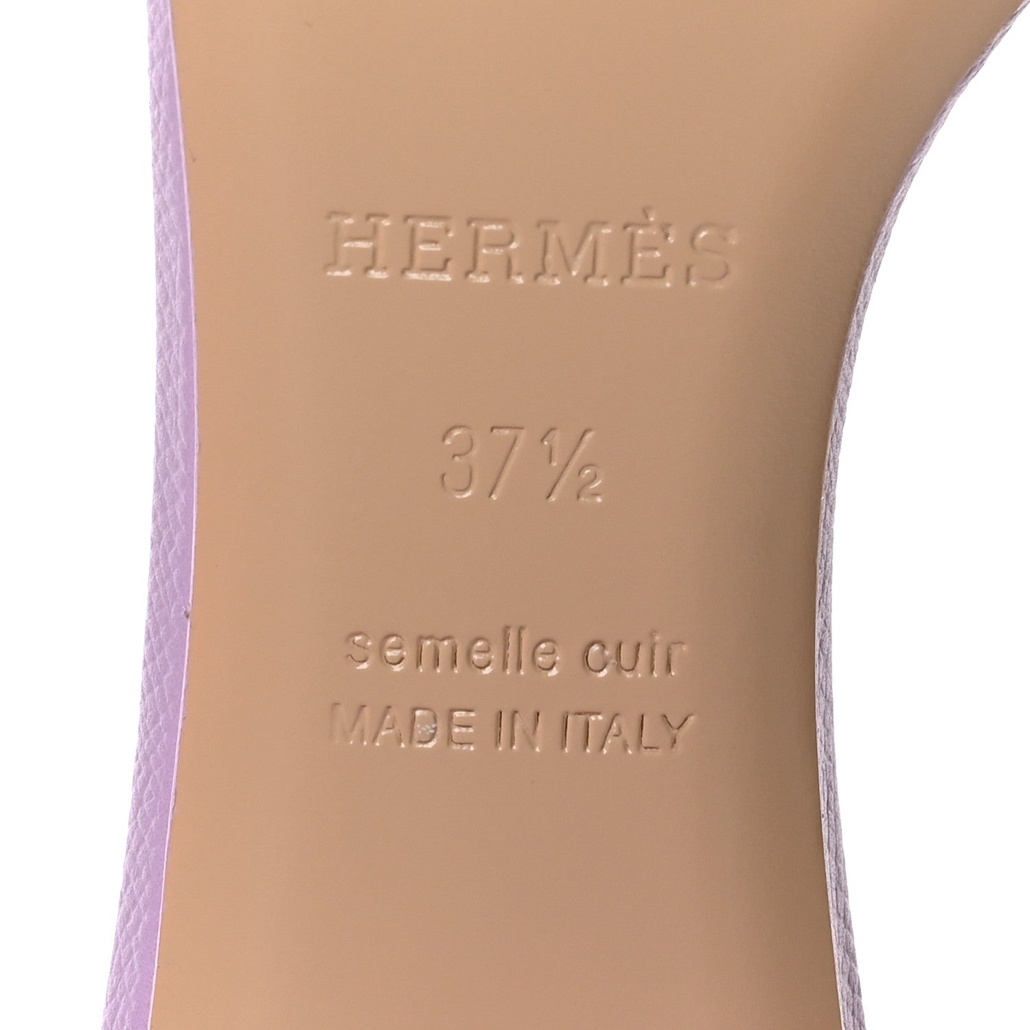 Hermes Epsom Oasis Sandals 37.5 Violet Amethyste 8 of 8
