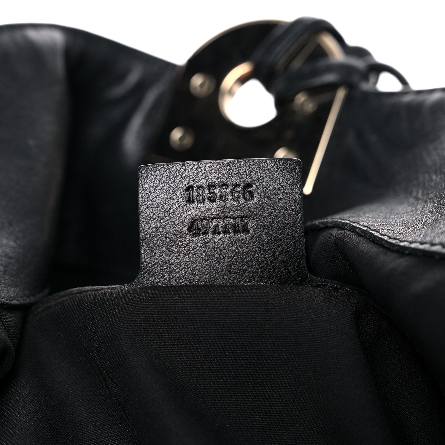 Gucci Monogram Medium Indy Top Handle Hobo Black 7 of 14