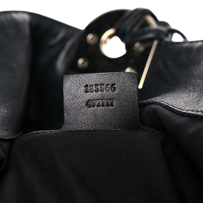Gucci Monogram Medium Indy Top Handle Hobo Black 7 of 14