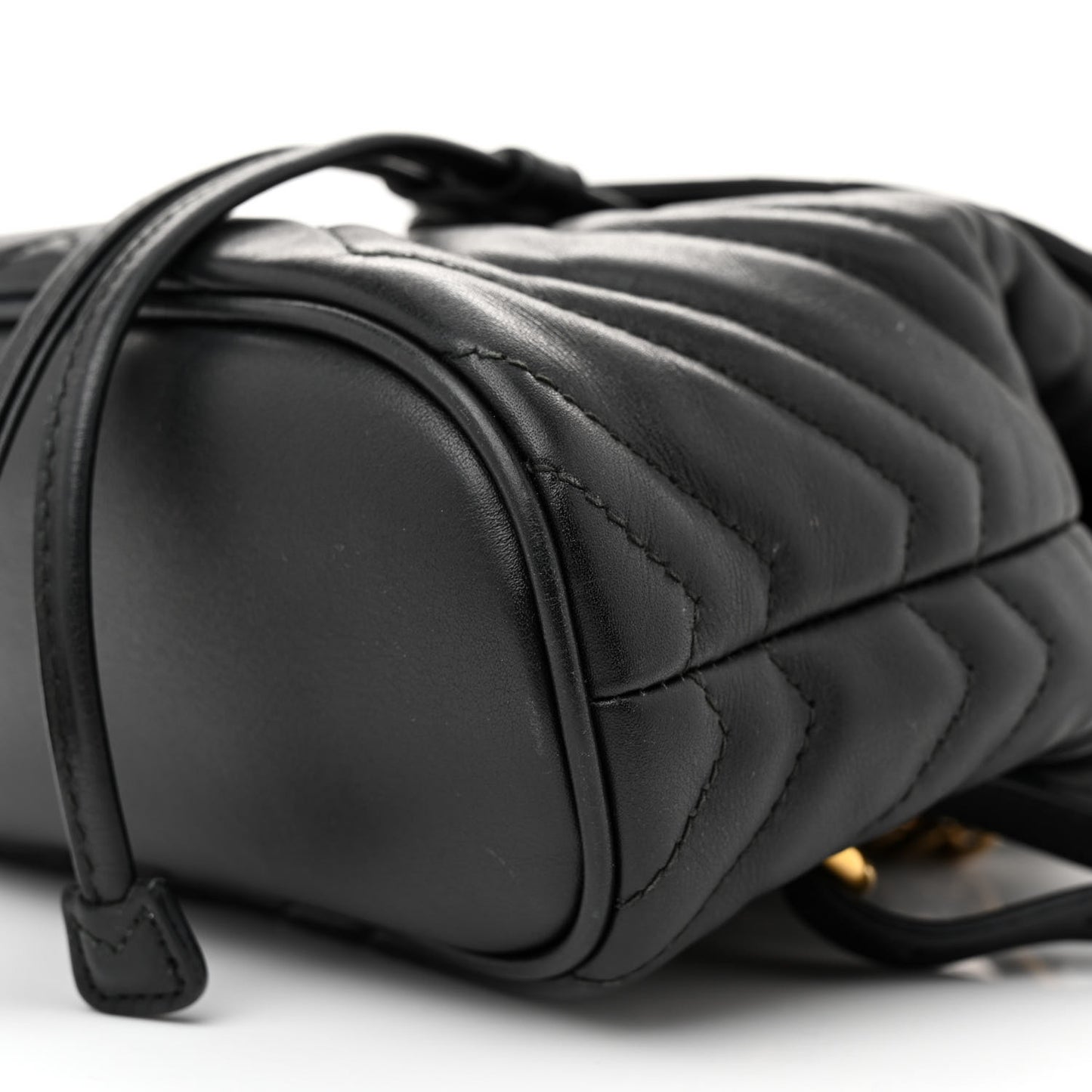 Calfskin Matelasse GG Marmont Flap Backpack Black