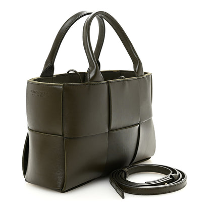 Bottega Veneta Nappa Maxi Intrecciato Mini Arco Tote Mud 4 of 10