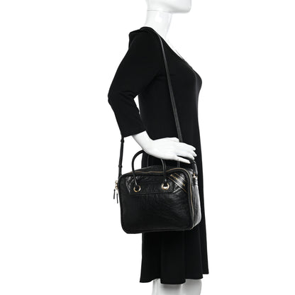 Balenciaga Agneau S Blanket Square Tote Black 2 of 10