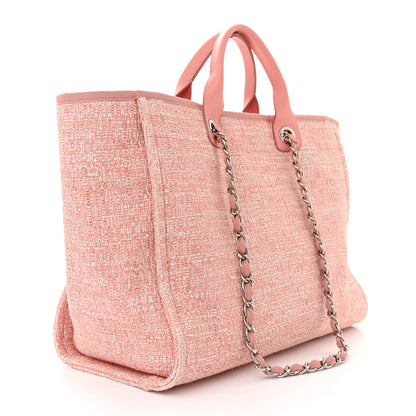 Chanel Canvas Medium Deauville Tote Pink 3 of 12