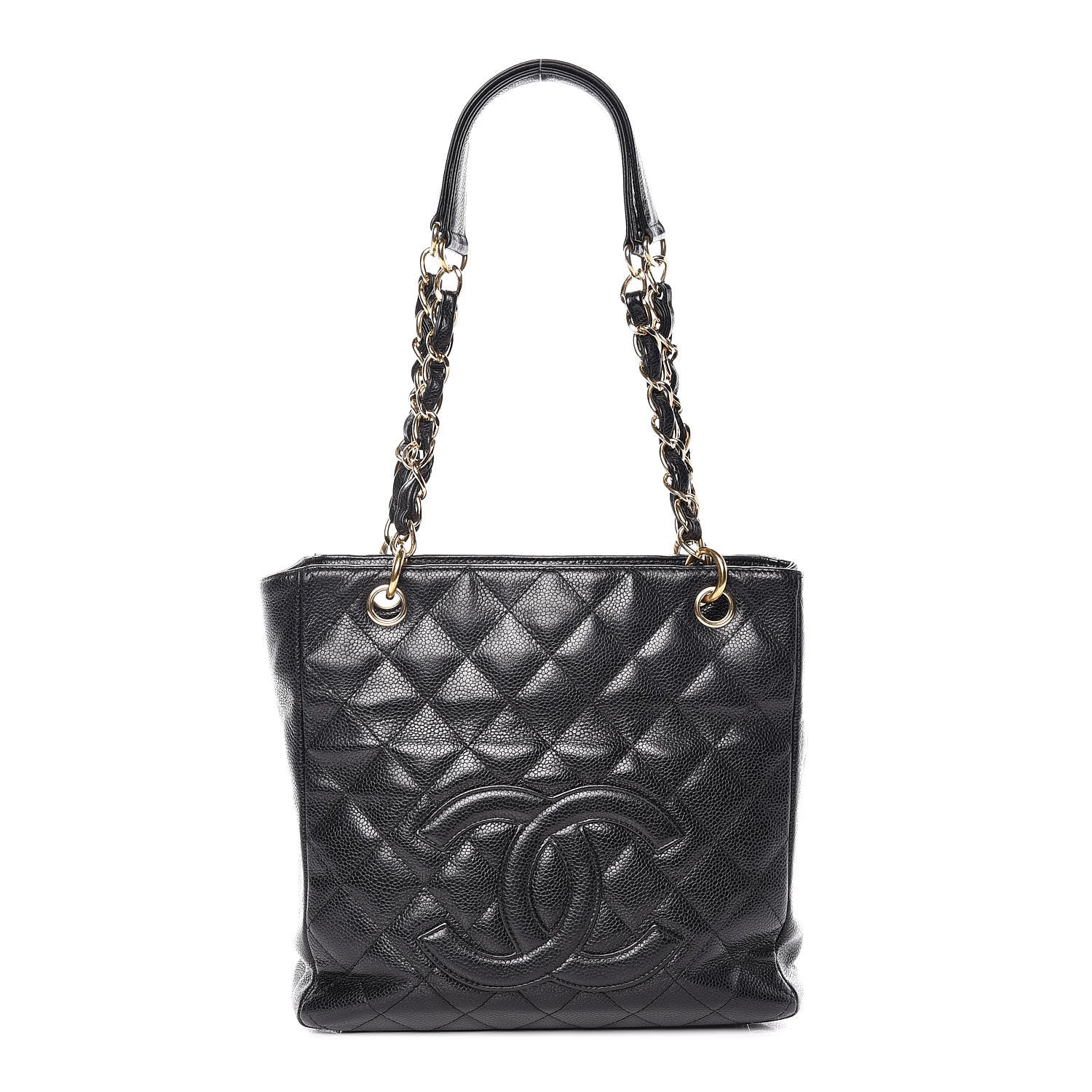 Chanel Caviar Quilted Petit Shopping Tote PST Black 1 of 14