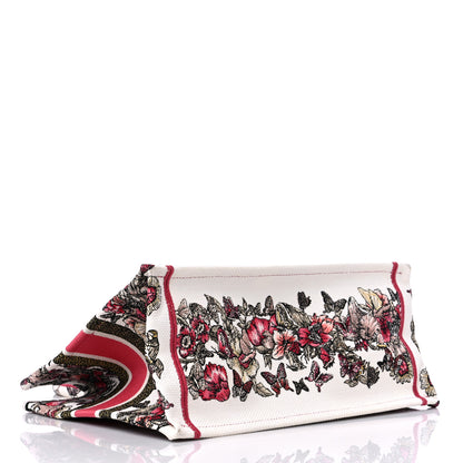 Christian Dior Canvas Embroidered Medium Butterfly Print Book Tote Multicolor 4 of 9