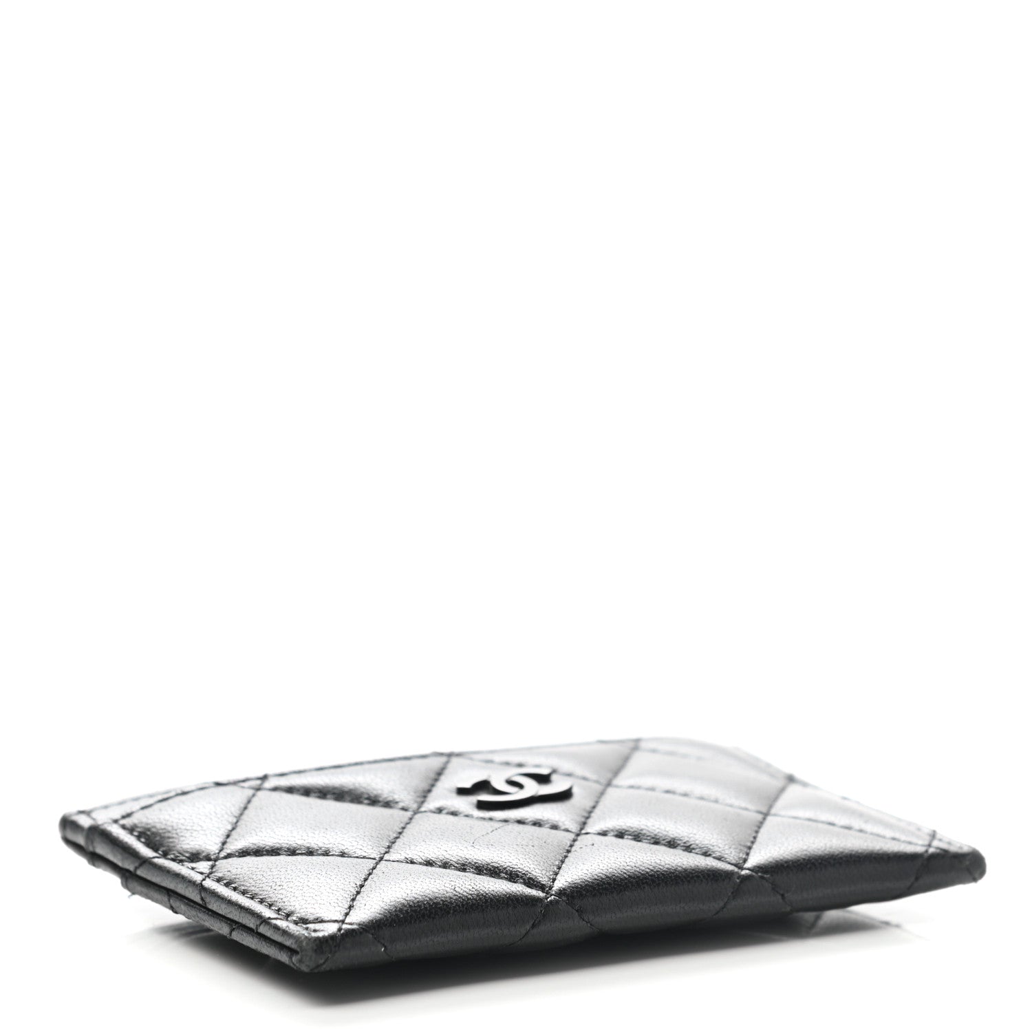 Chanel Lambskin Quilted Card Holder So Black 4 of 9