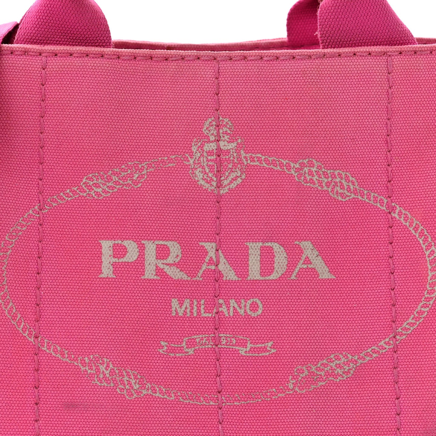 Denim Small Canapa Logo Tote Peonia