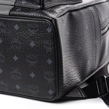 MCM Visetos Medium Stark Logo Stripe Backpack Black 5 of 8