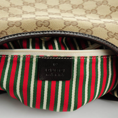 Gucci Monogram Medium New Britt Hobo Dark Brown 6 of 7