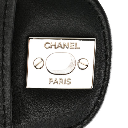 Chanel Patent Calfskin Quilted Bi-Color Mini Rectangular Flap Red Black 11 of 14