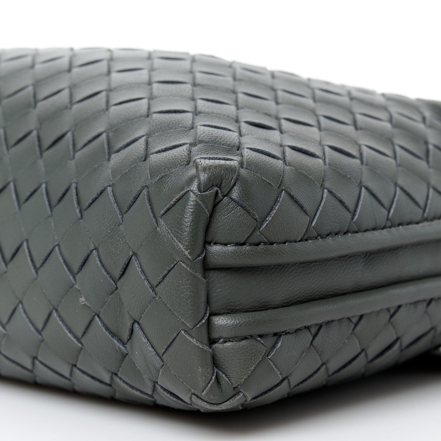 Bottega Veneta Nappa Intrecciato Nodini Crossbody Messenger New Light Grey 11 of 11