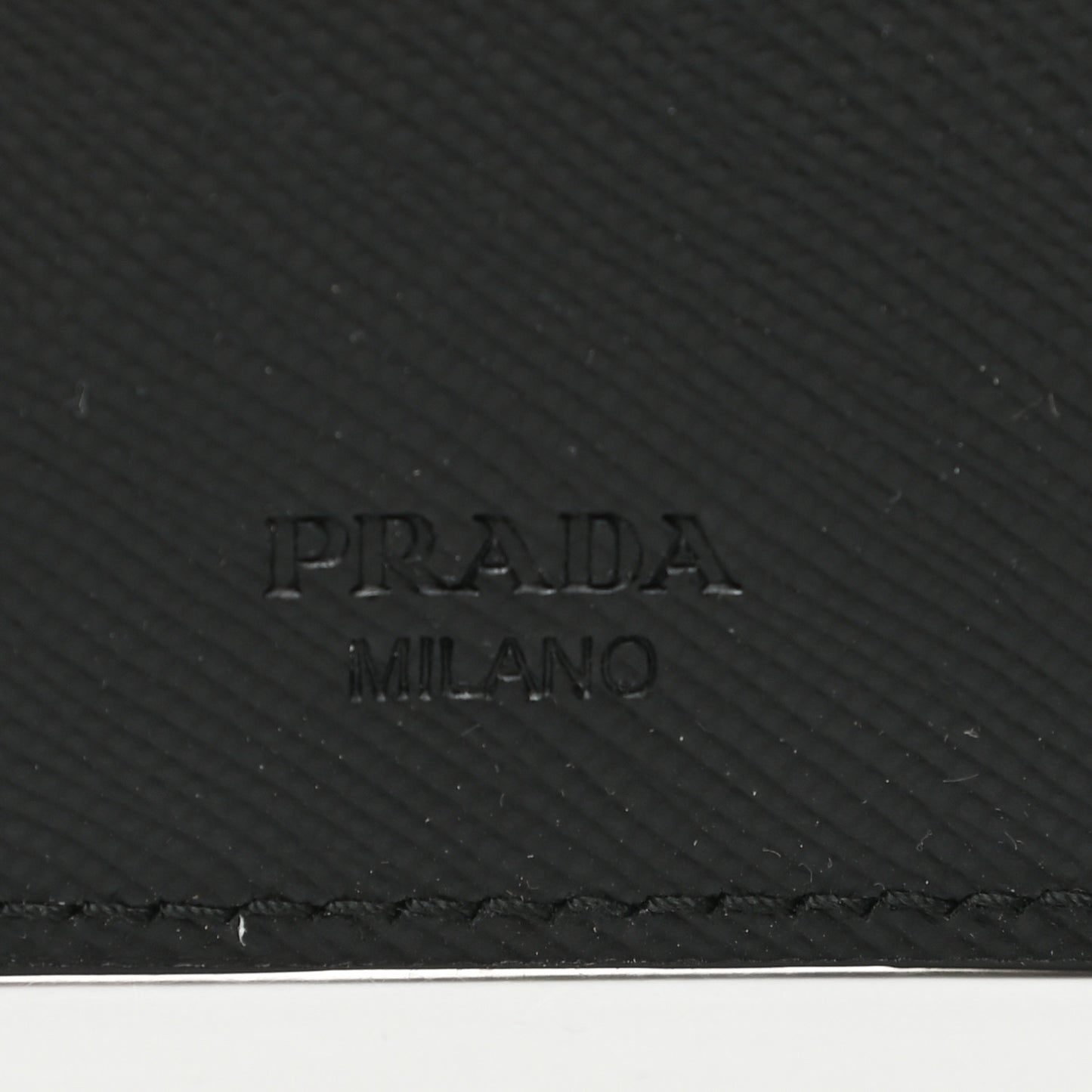 Saffiano 6 Key Holder Black