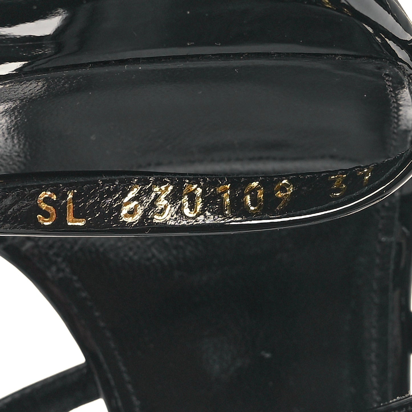 Calfskin Cassandra 100 Ankle Strap Sandals 37 Black