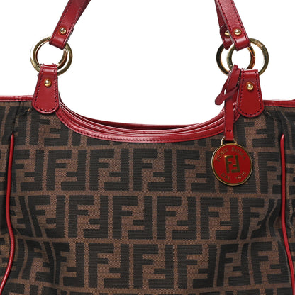 Fendi Zucca Small Chef Shopping Tote Tobacco Granada 7 of 9
