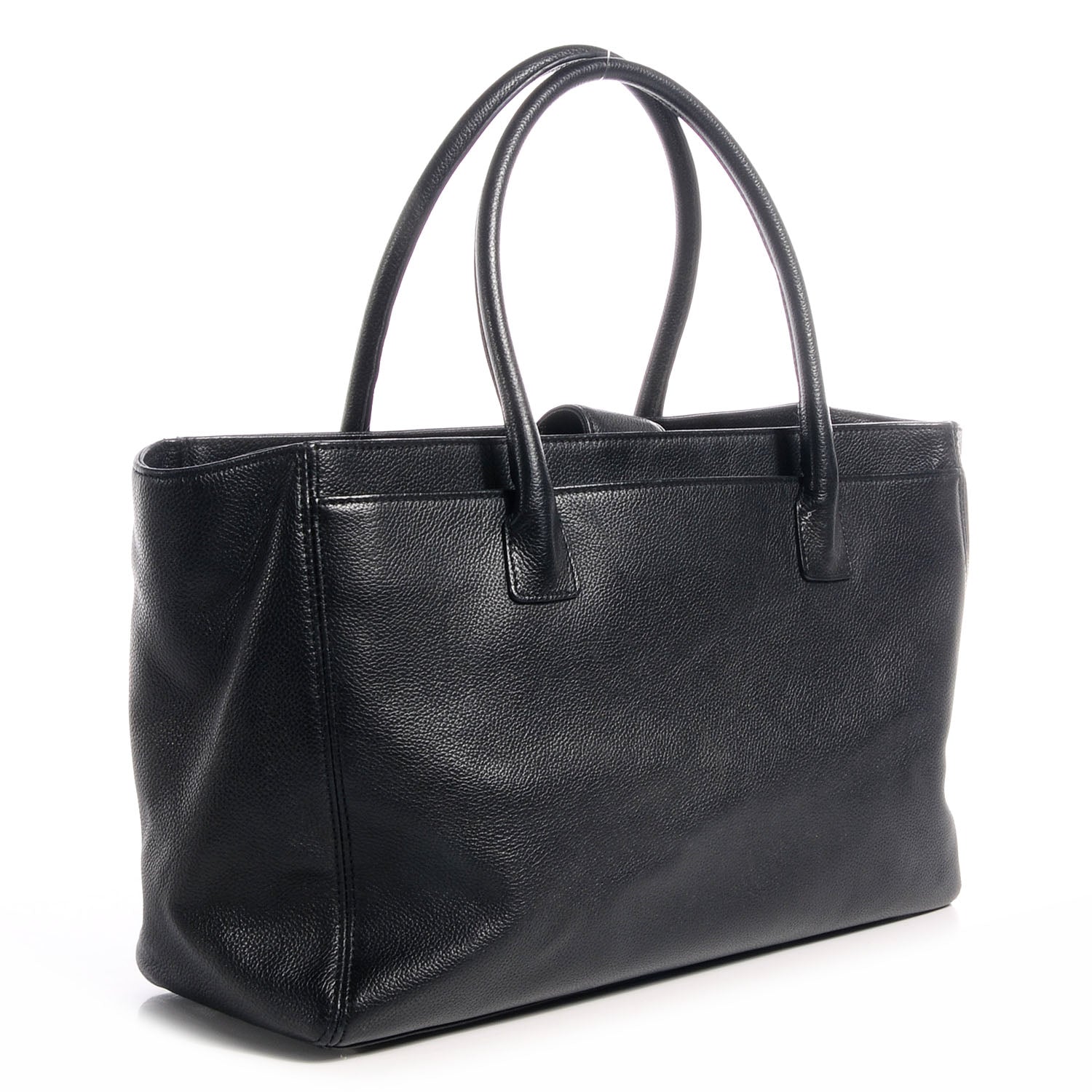 Chanel Calfskin Cerf Shopper Tote Black 3 of 8