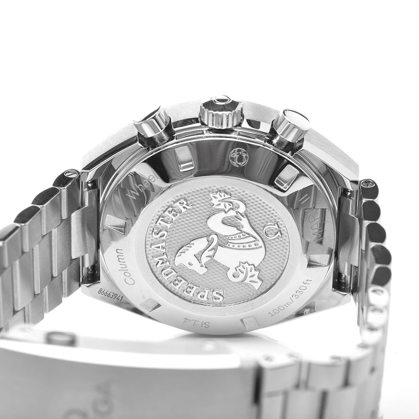 Stainless Steel 42mm Speedmaster Mark ll Co-Axial Chronograph Automatic Watch Black 327.10.43.50.01.001
