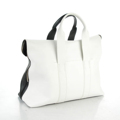3.1 Phillip Lim 3.1 Calfskin 31 Hour Bag Black White 3 of 7