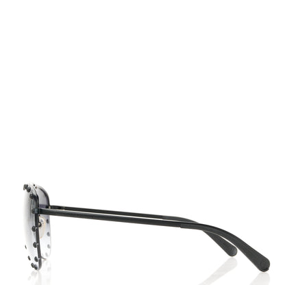 Louis Vuitton Monogram The Party Aviator Gradient Z0973U Sunglasses Black 3 of 9