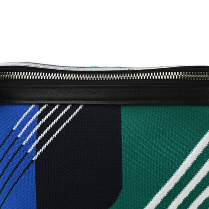 Hermes Dynamo Technical Canvas Allegretto Calfskin Cityslide Belt Bag PM Bleu Zellige Vert Vertigo Black 8 of 10