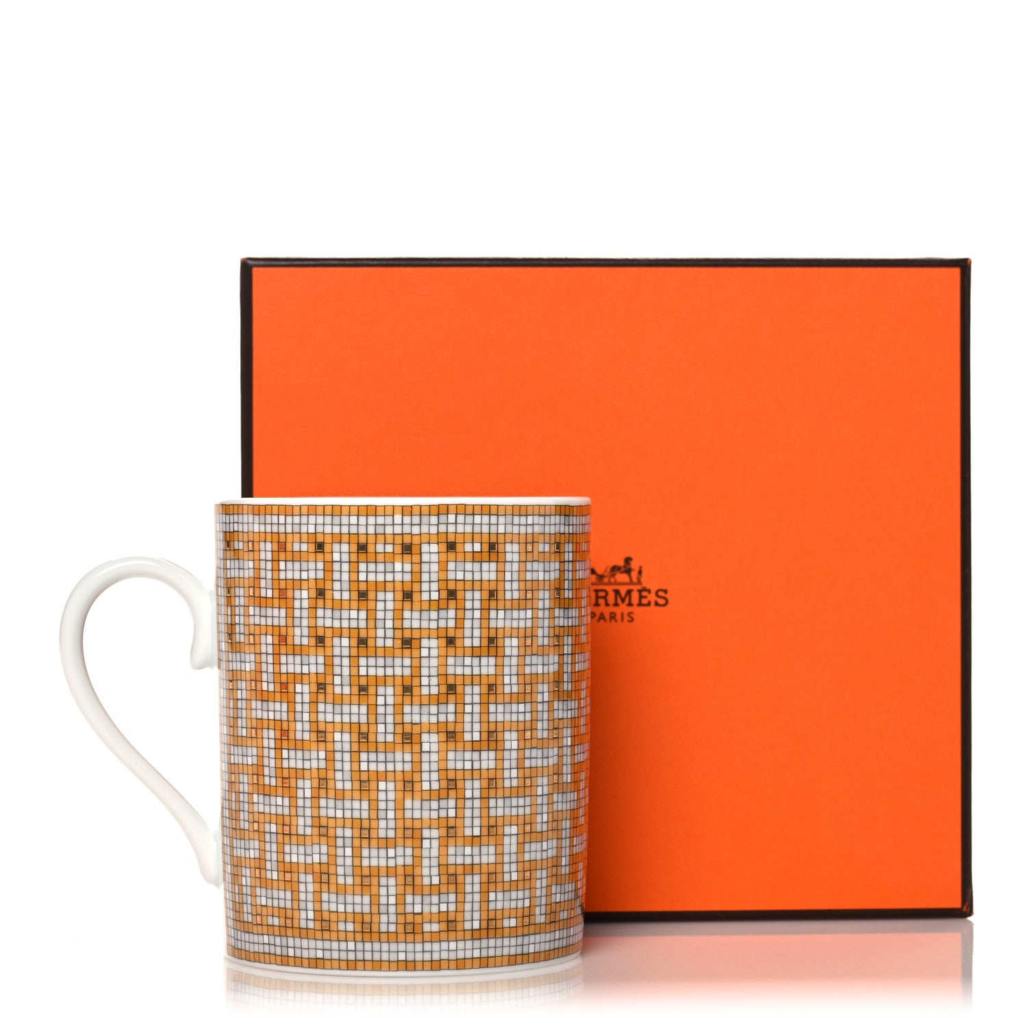 Hermes Porcelain Mosaique au 24 Mug Gold 7 of 7