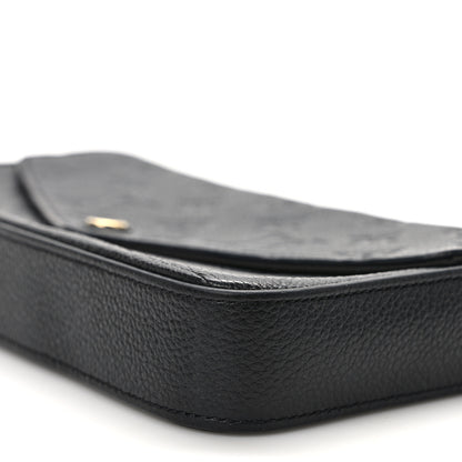 Louis Vuitton Empreinte Pochette Felicie Chain Wallet Black 9 of 11