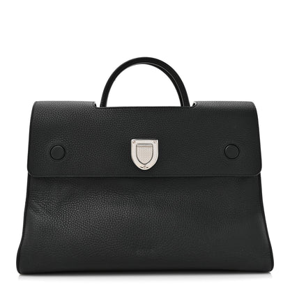 Christian Dior Grained Calfskin Large Diorever Flap Black 1 of 18
