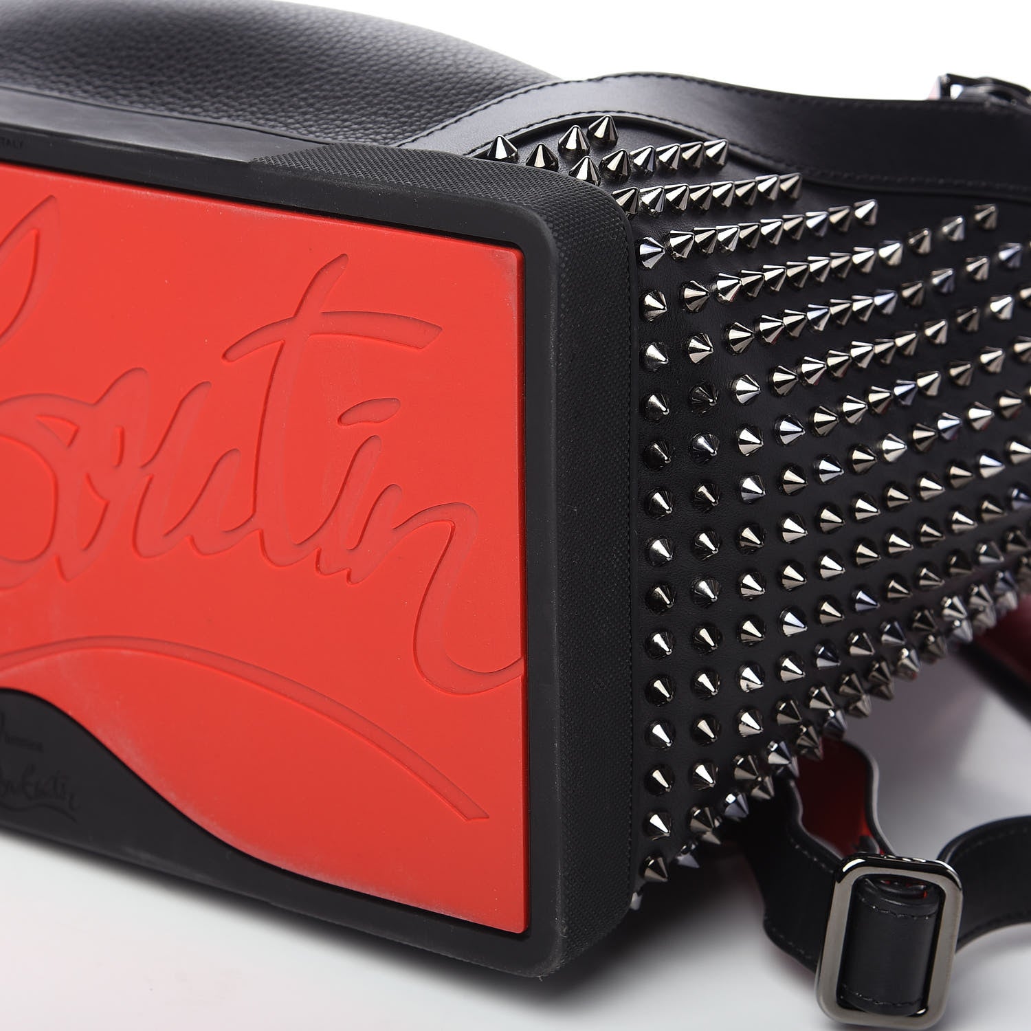 Christian Louboutin Calfskin Spiked Explorafunk Backpack Black 8 of 9