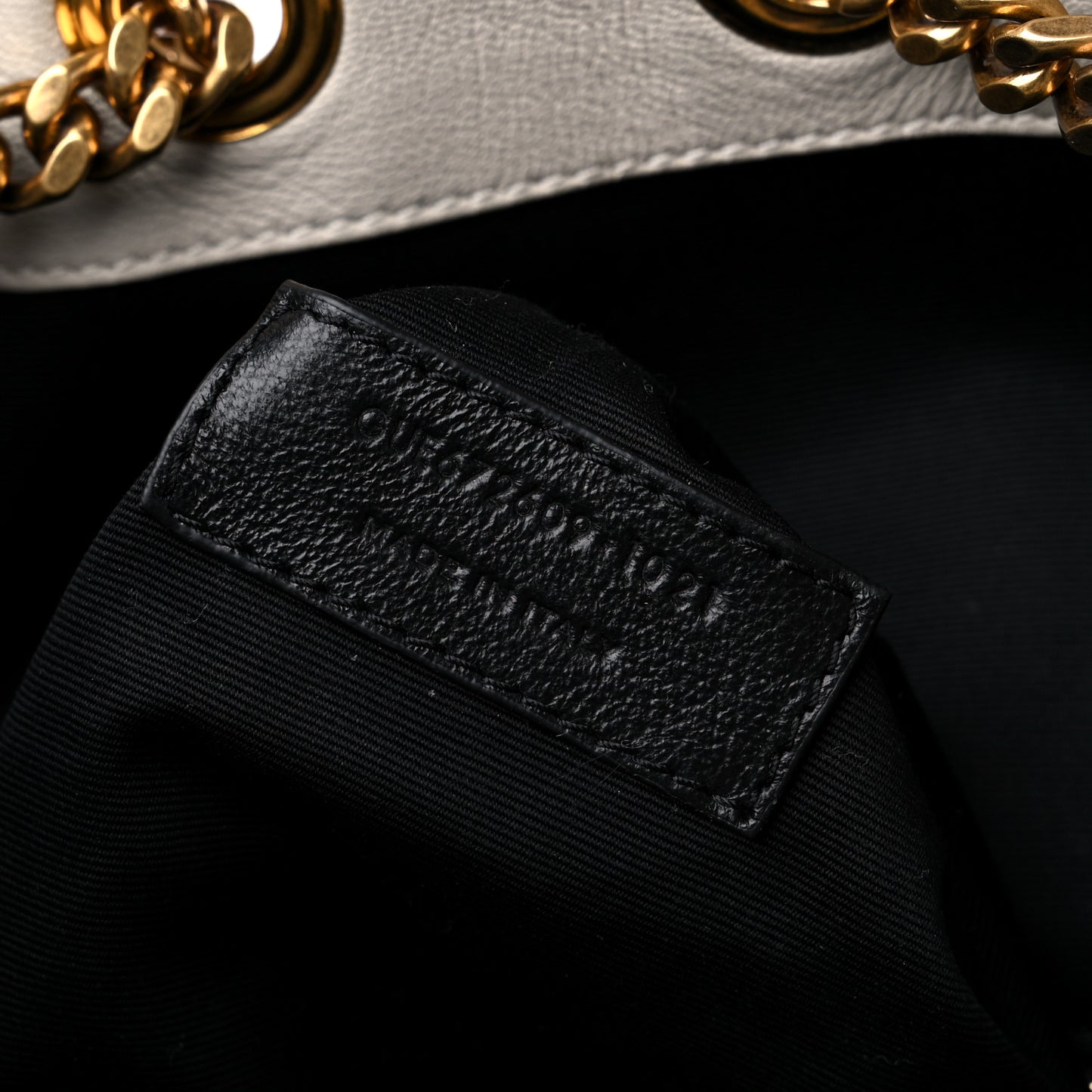Lambskin Matelasse Monogram Joe Backpack Cream