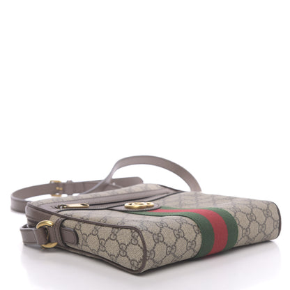 Gucci GG Supreme Monogram Web Small Ophidia Messenger Bag Brown 4 of 13