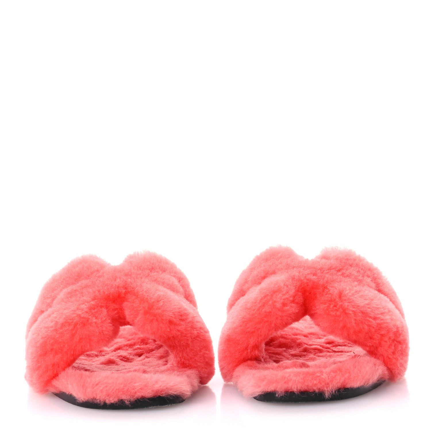 Hermes Woolskin Oran Sandals 38.5 Rose Du Desert 3 of 8
