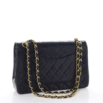 Chanel Lambskin Quilted Medium Double Flap Navy 4 of 14