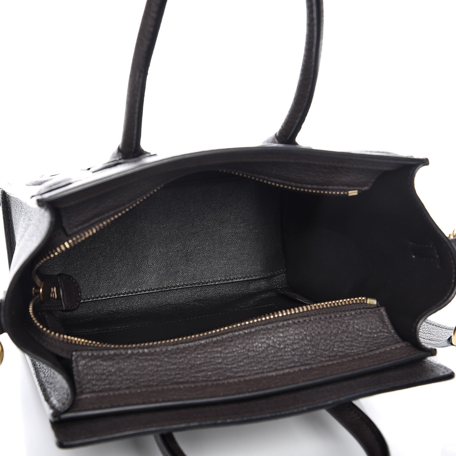 Celine Goatskin Nano Luggage Dark Taupe 6 of 10