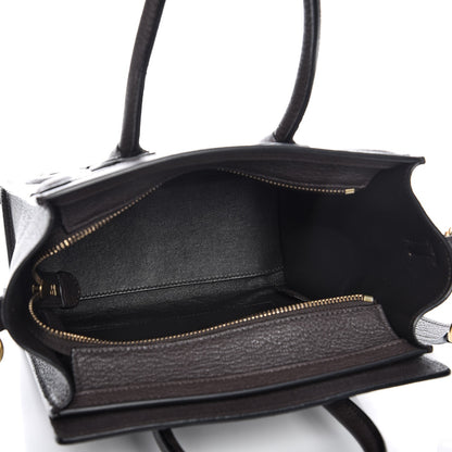 Celine Goatskin Nano Luggage Dark Taupe 6 of 10
